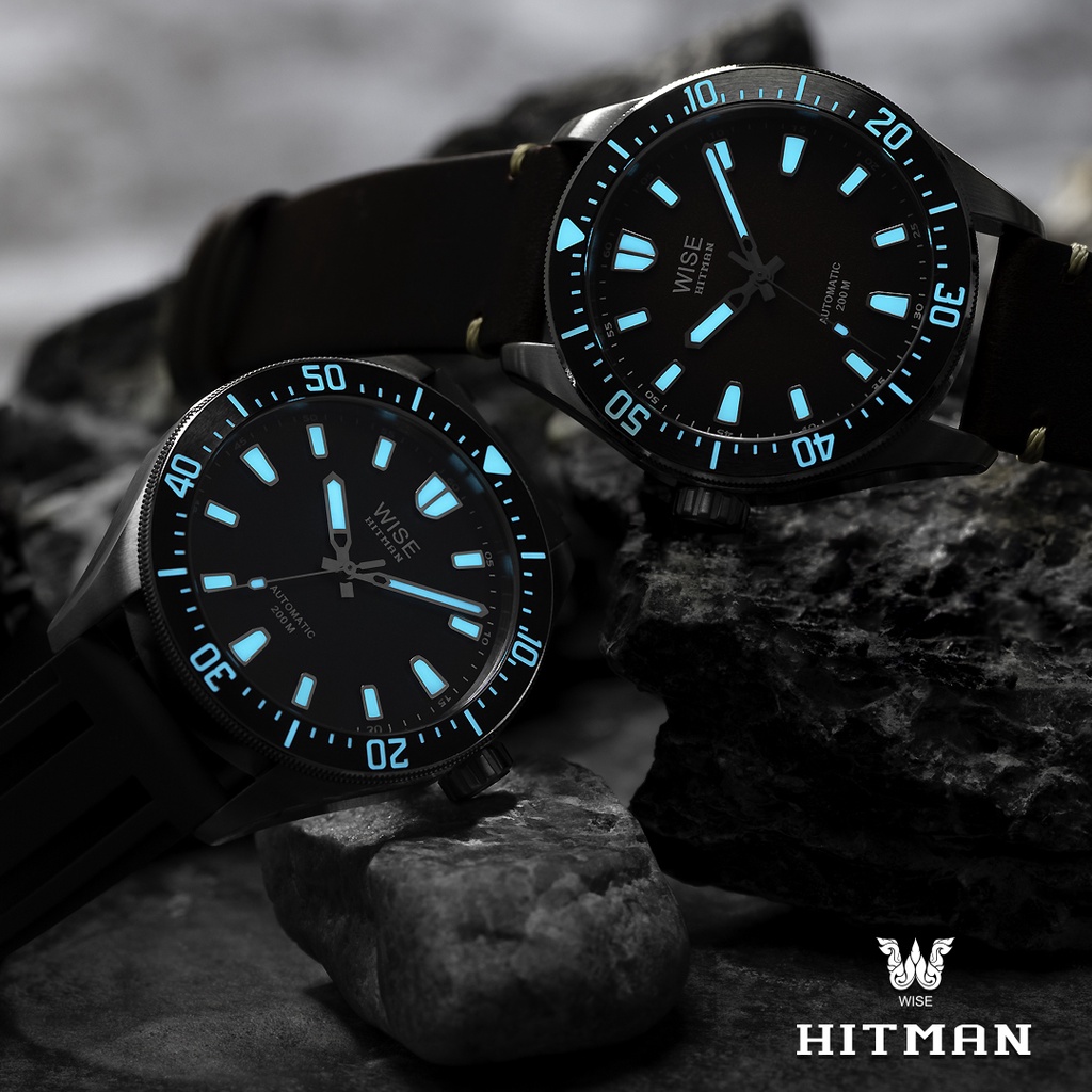 WISE รุ่น HITMAN Automatic 200 m. นาฬิกาผู้ชาย รหัส HIT55 No date (ระบุ ...