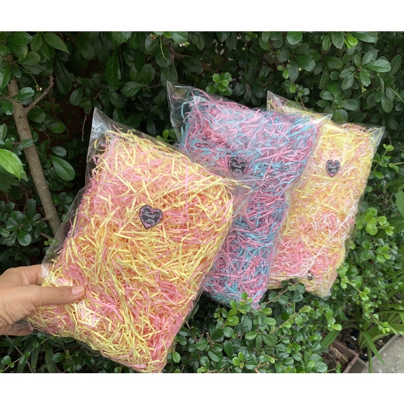 กระดาษฝอยกันกระแทกกระดาษฝอยใส่กล่องของขวัญ วัสดุตกแต่งDIY กระดาษฝอยคุณภาพดี สีสวยราคาถูก เส้นเล็กนุ่มฟู ขนาด1.5-2มม - รูปที่ 6