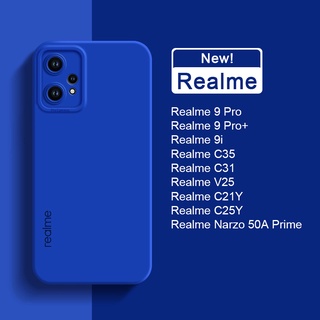 เคสซิลิโคนนิ่ม ป้องกันกล้อง สําหรับ OPPO Realme C35 C31 C21Y C25Y 9 Pro 9i V25 Pro+ Plus + Narzo 50A Prime