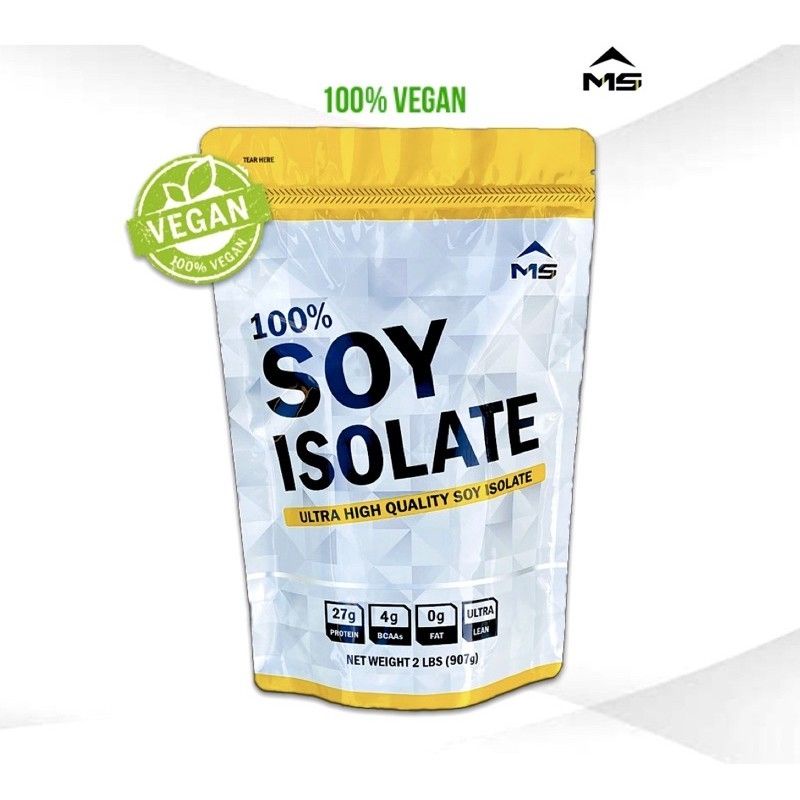 MS SOY PROTEIN ISOLATE ซอยโปรตีน โปรตีนถั่วเหลือง เพิ่มกล้ามเนื้อ ลดไขมัน คุมน้ำหนัก แพ้ WHEYทานได้
