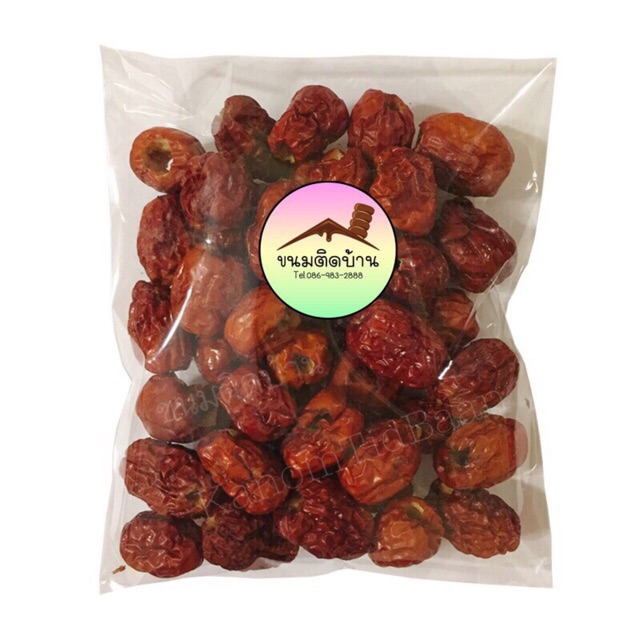 💚 พร้อมส่ง ❗️ พุทราจีนอบ หั่นสไลด์ (ปริมาณ 500g) พุทราจีน พุทราอบ พุทราจีนอบ ไร้เม็ด Dried Chinese Date
