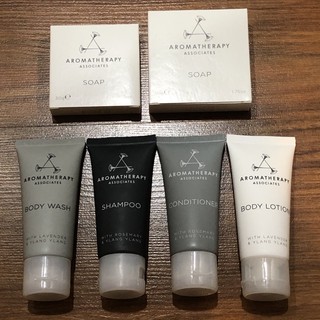 (อัพเดท 6/23) Aromatherapy Associates Amenities แบรนด์ดังจากอังกฤษ ขนาดพกพา สบู่ , แชมพู , ครีมนวดผม , โลชั่น