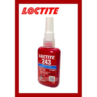 LOCTITE® กาวล็อคเกลียวของสกรู 243™ สีน้ำเงิน 50 มล.LOCTITE THREADLOCKER MEDIUM STRENGTH 50ML NO.440