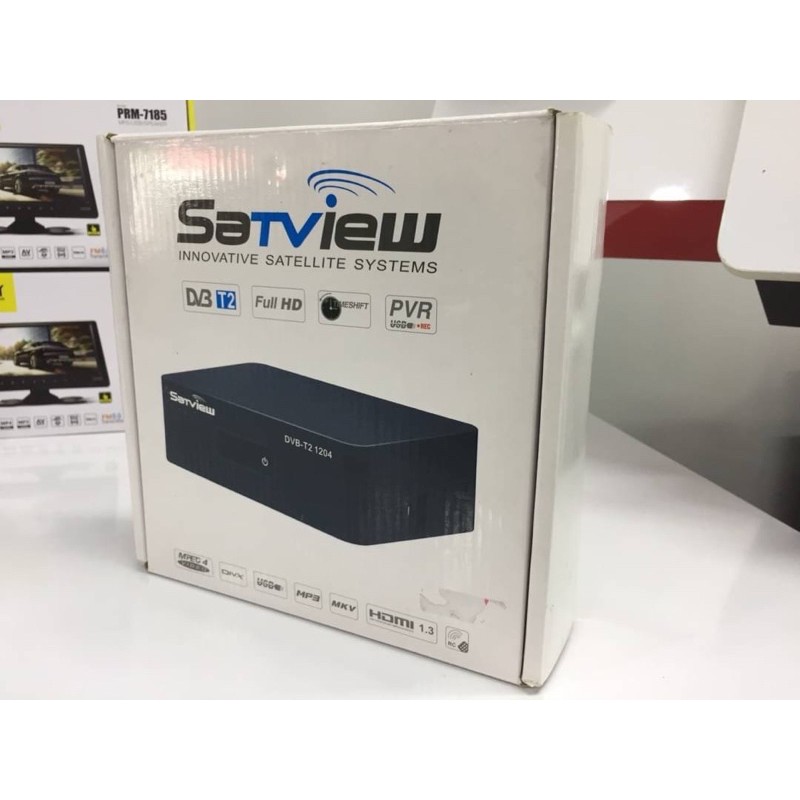 กล่องรับสัญญาณดิจิตอลทีวี SATVIEW DVB-T2 1204 เสาสัญญาณทีวี 1 ชุด ราคา 1,250 บาท