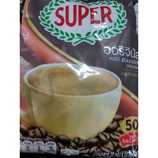 SUPER COFFEE حلال ☕ 3 in 1 Original 50 Sacks x 20g