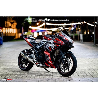 สติ๊กเกอร์ Full Body ลาย หมาป่า เต็มคัน รถรุ่น yamaha YZF R3 โมเดลเก่า