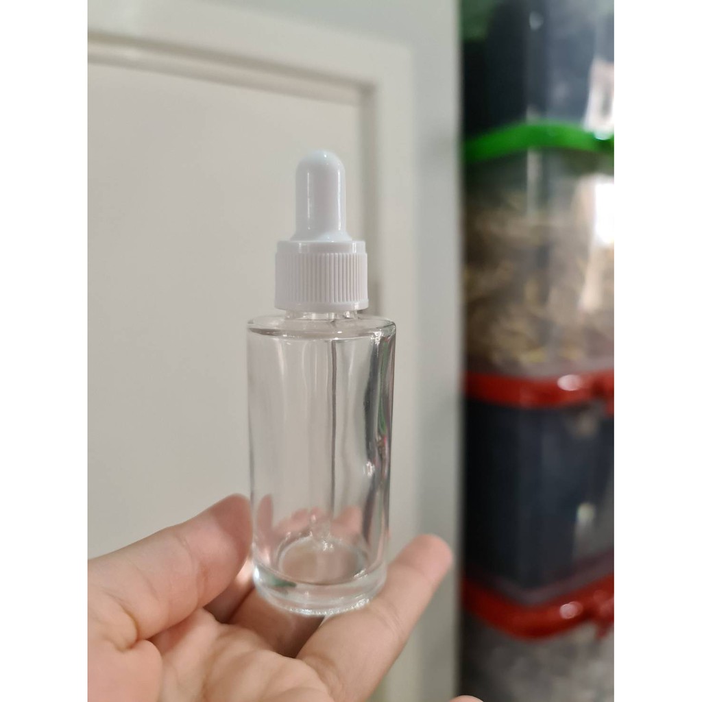 [พร้อมส่ง] แพ็กเกจขวดแก้วสีใส รหัส GB18-PURE*30ml พร้อมฝาดรอปเปอร์เหมาะสำหรับใส่เซรั่ม เอสเซ้นต์ น้ำมันหอมระเหย ขวดแบ่ง