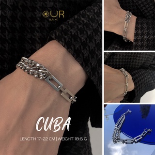 Our XX Wrist | Cuba สร้อยข้อมือปรับความยาวได้ วัสดุไทเทเนียมเกรดเครื่องมือแพทย์