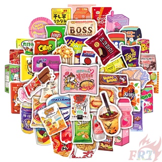 50Pcs/Set ❉ Yummy Delicious Food Series 05 Snacks Drinks Candy สติ๊กเกอร์ ❉ DIY Fashion Mixed Waterproof Doodle Decals สติ๊กเกอร์