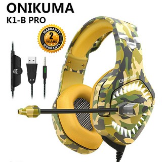 ONIKUMA K1B Pro หูฟังเกมมิ่ง 2.1 สำหรับมือถือ สมาร์ทโฟน 3.5mm+USB (LED)  🚩🚩ประกันบริษัท 2 ปี เต็ม‼️ 🚩🚩