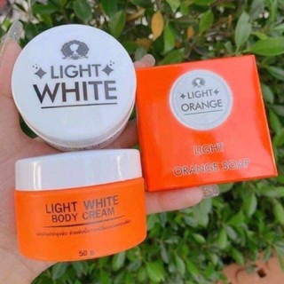 Light White Body Cream ครีมไวท์ไวท์ แพ็คเกจใหม่ (เช็ต 3ชิ้น)