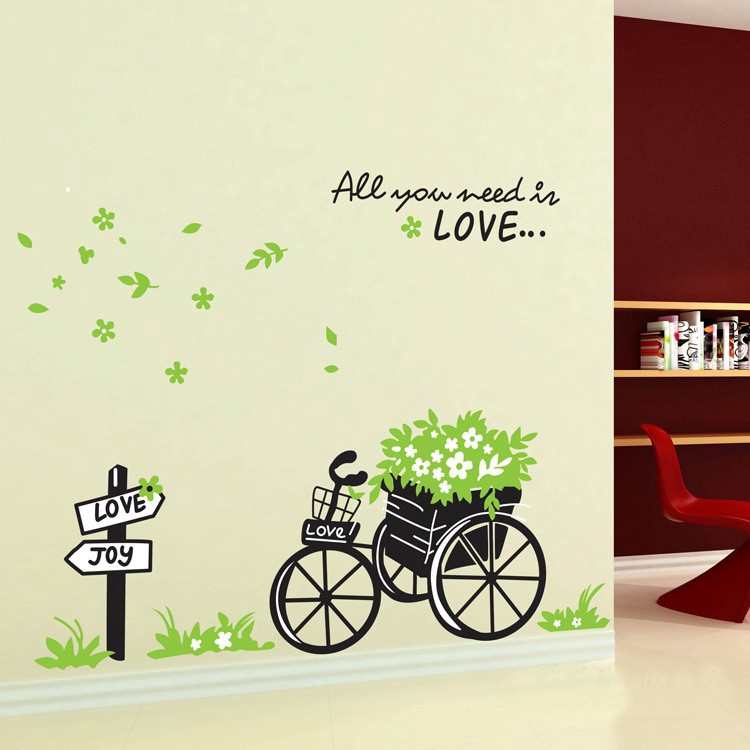 【Deowuu】สติ๊กเกอร์ติดผนัง ห้องนั่งเล่นสติ๊กเกอร์ตกแต่งผนัง