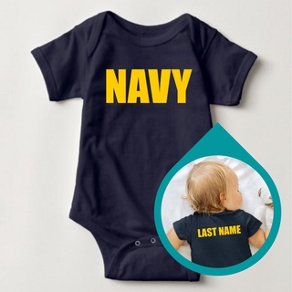 Baby Career Onesies พร้อมของตกแต่ง ฟรีชื่อได้ พิมพ์ลาย - กรมท่า XWQW