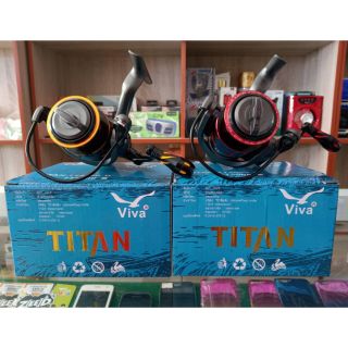 🖇รอกสปินนิ่ง Viva Titan(เหลือแต่สีดำ-ทอง)(เบอร์4000)