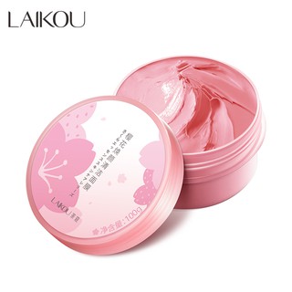 Laikou มาส์กโคลน Sakura ช่วยทําความสะอาดผิวหน้าควบคุมความมัน 100g.