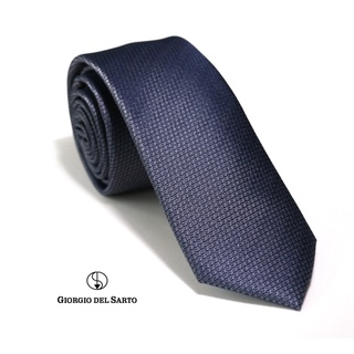 Giorgio Del Sarto Necktie 6 cm Grey with Fabric Texture เนคไทสีเทาลายพื้นมีเท็กเจอร์ #1