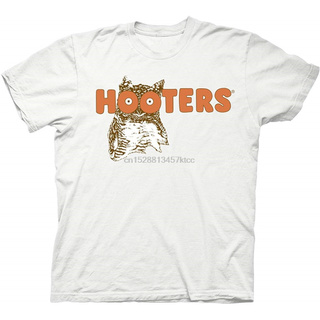 T-shirt  เสื้อยืดคอกลม แขนสั้น ผ้าฝ้ายแท้ พิมพ์ลายโลโก้ Hooters Throwback แฟชั่นสําหรับผู้ชายS-5XL