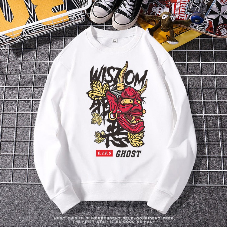 Y104 เสื้อกันหนาวแขนยาว ลายสุดเท่ห์ (ใส่ได้ทั้งหญิงทั้งชาย)