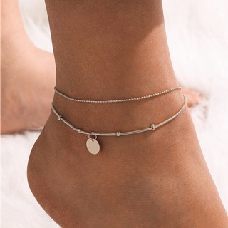 สร้อยข้อเท้าจี้กลม Disc Charm Anklet