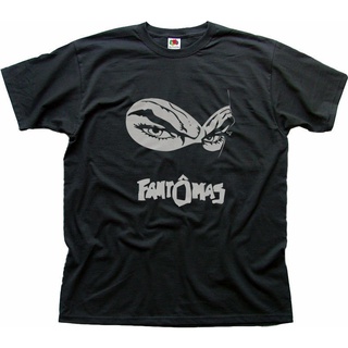 เสื้อผ้าผชFantomas เสื้อยืด สไตล์ฝรั่งเศส หลุยส์S-5XL