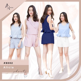 ARINDA Alicia Shorts 8002 :  กางเกงขาสั้น กระดุมแต่ง