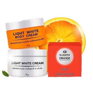 Light White Body Cream เซ็ทครีมไลท์ไวท์ [ไวท์ไวท์แพ็คเกจใหม่]