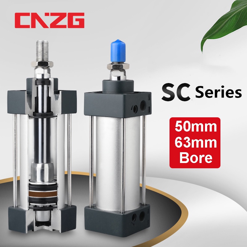 Pneumatic Cylinder กระบอกนิวเมติก แกน 63 มม. 50 มม. 63 มม. 25 มม. 50 มม. 75 มม. 100 มม.
