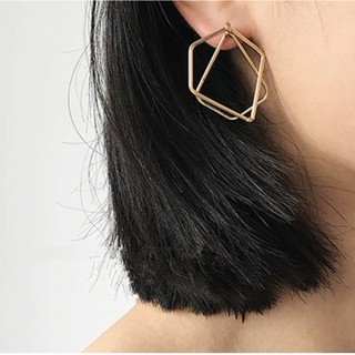 Littlejace earring ต่่างหูห่วง​ A01 Abstract irregular