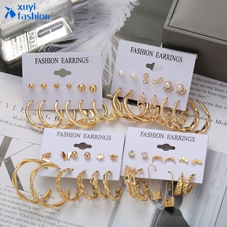 ต่างหู เครื่องประดับแฟชั่น 6 ชิ้น / ชุด