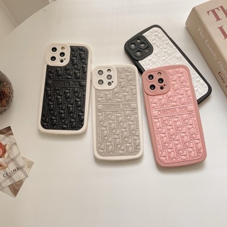 เคสโทรศัพท์มือถือหนัง ลายนูน หรูหรา สําหรับ iphone 13 Pro Max i13 13pro 11ProMax i11 X XR Xs Max 7plus 8plus 12Pro 12 Pro Max