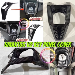 Nmax155 V2 ฝาครอบแผงกุญแจ คาร์บอน YAMAHA NMAX 155 SWITCH KUNCI HANDLE BAR BODY SET METER VISOR พรมกรองอากาศเครื่องยนต์