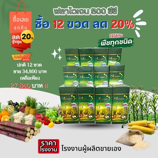 WorldGrow(เวิลด์ โกรว์)ฟลาโวเจน อาหารเสริมพืชอินทรีย์ขนาด 500 ซีซี 12ขวด ยกเซตสุดคุ้มลด 20%