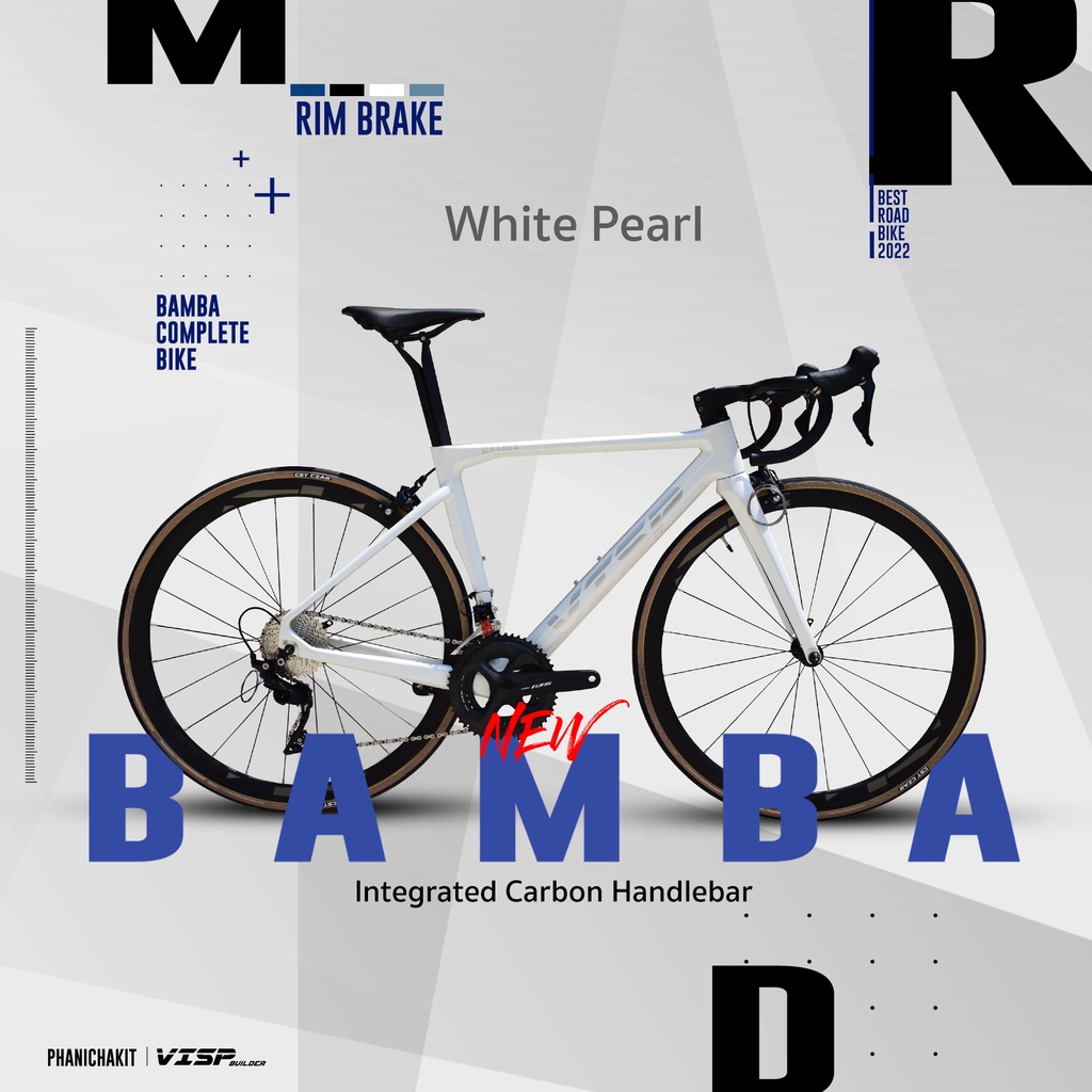 รถจักรยานเสือหมอบ VISP BUILDER รุ่น BAMBA 105 GroupSet (เต็มกรุ๊ป)รุ่น Rim Brake