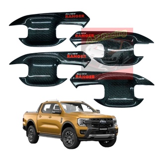 ถ้วยรองมือเปิดแคปล่าโลโก้แดง ฟอร์ด เรนเจอร์ Ford Ranger ปี 2022 /4 ประตู 2 ประตู / ตอนเดียว / เบ้ามือจับ ถาดปีกแคปล่า