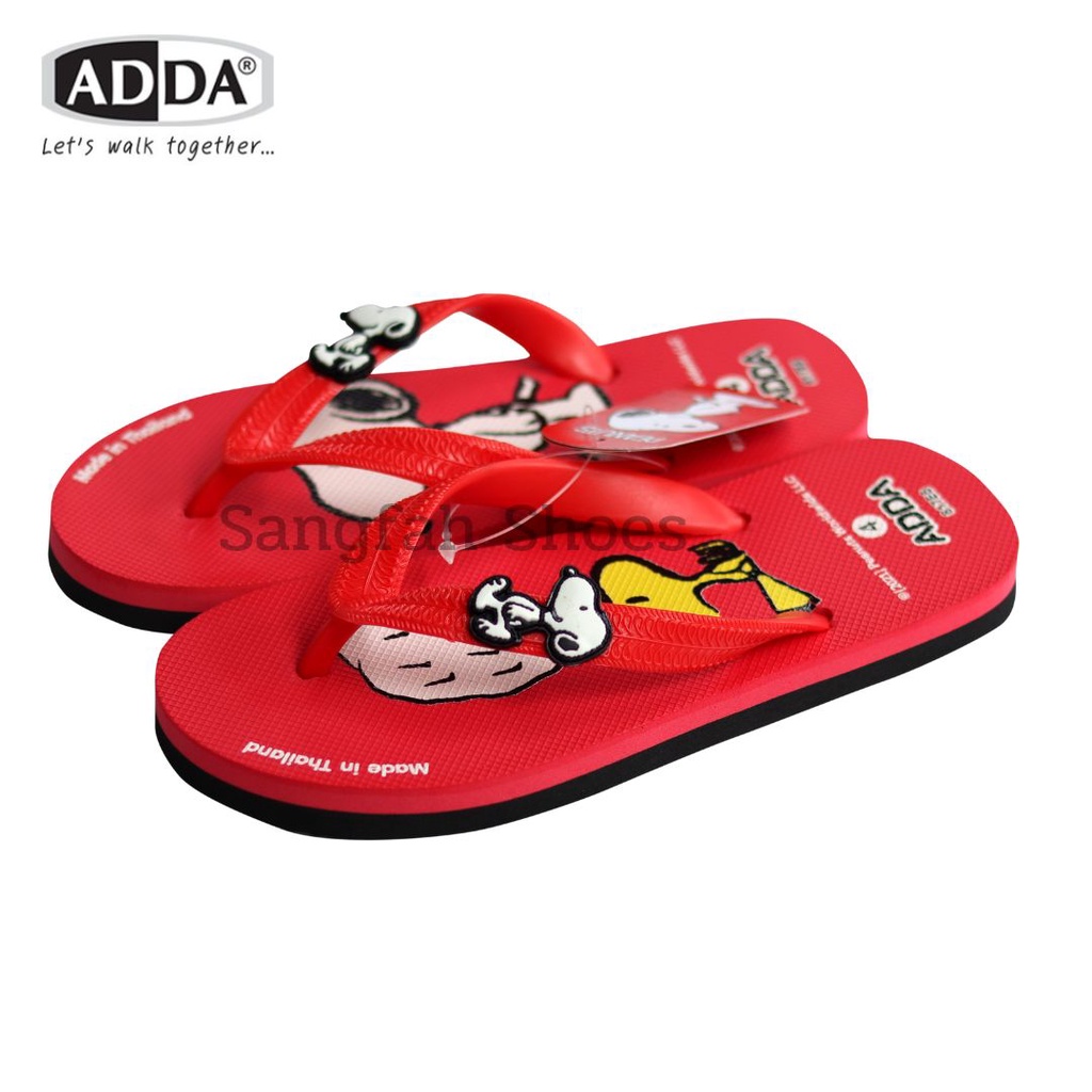 รองเท้าแตะผู้หญิง หูหนีบ รองเท้าฟองน้ำ ADDA ( แอดด้า ) รุ่น 817E6 ลาย Peanuts Snoopy ลิขสิทธิ์แท้