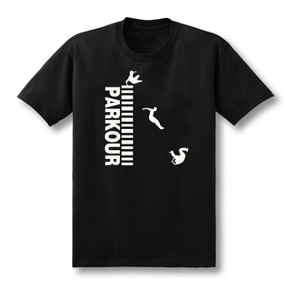 [COD]ใหม่ เสื้อยืดแขนสั้นลําลอง ผ้าฝ้าย 100% พิมพ์ลาย Parkour แฟชั่นฤดูร้อน สําหรับผู้ชายS-5XL