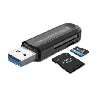 Orico USB Card Reader 2 in 1 อะแดปเตอร์การ์ดรีดเดอร์ 2 in 1 USB 3.0 SD Micro SD TF สําหรับแล็ปท็อป