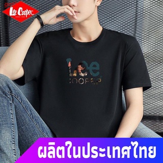 เสื้อยืดยอดนิยม Lee Cooper ผู้ชายแขนสั้นเสื้อยืดน้ำแบรนด์ฤดูร้อนใหม่เสื้อผ้าเสื้อยืดครึ่งแขนอินเทรนด์ความเห็นอกเห