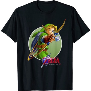 เสื้อยืดผ้าฝ้าย เสื้อยืดคอกลม แขนสั้น ผ้าฝ้าย 100% พิมพ์ลาย Nintendo Zelda Legend Nintendo Zelda สําหรับผู้ชาย