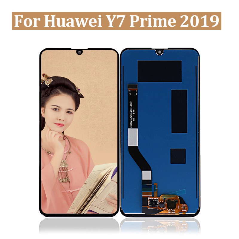 ฟิล์มกันรอยมือถืออุปกรณ์ฟิล์มกระจกเต็มจอหน้าจอ Huawei Y7Pro2019 เเถมเครื่องมือ กาว ฟิล์ม จอ Y7 2019 LCDพร้อมทัชสกรีน - (