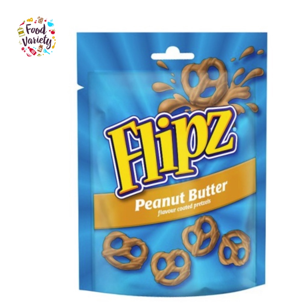 [BestBefore-04Jul2026] Flipz Peanut Butter Flavour Coated Pretzels 90g