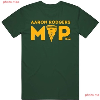 ins NFL กรีนเบย์ แพกเกอส์ ผู้ชายและผู้หญิง ผู้ชาย รักบี้ เสื้อยืด Aaron Rodgers Packers Cheese MVP Quarterback Green Bay