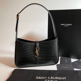 #Ysl #รุ่นle5A7 #Hobobag (หนังวัวปั้มลายจระเข้ตามแบบแท้) Size 23cm