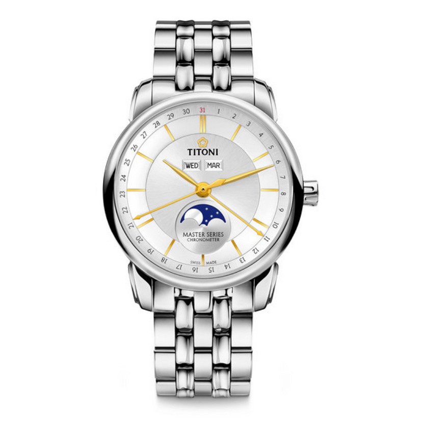 Titoni Luxury Gents Watch - Master Series Model: 94588 S-635