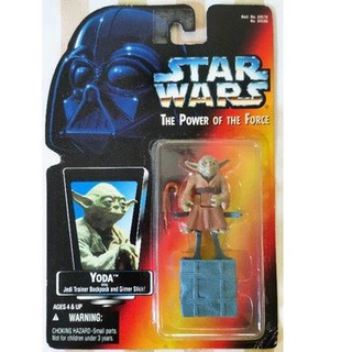 Star wars The Power of the Force POTF2 Red Card yoda 3.75"