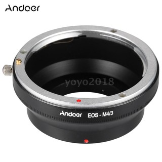 Andoer EOS-M4 / 3 อะแดปเตอร์วงแหวนเลนส์เมาท์สำหรับเลนส์ Canon EOS ให้พอดี