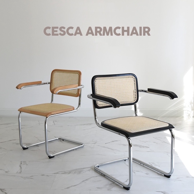 🔥พร้อมส่ง🔥 เก้าอี้หวายสไตล์คาเฟ่เกาหลี Cesca Chair - Rattan  สไตล์มินิมอล