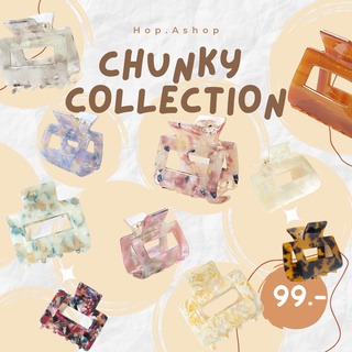 ‼️ลดทั้งร้าน 19฿‼️กิ๊บ Chunky Hair Clip ที่หนีบผม [The Marble Collection] กิ๊บลายหินอ่อนสไตล์เกาหลี| Hop.Ashop