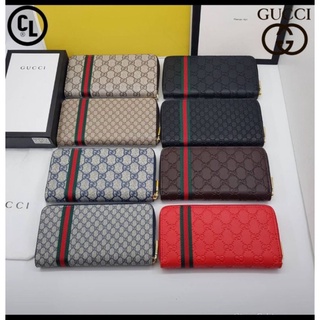 GG กระเป๋าสตางค์ใบยาว สไตล์gucci กุชชี่เกรดพรีเมี่ยม กระเป๋าสตางค์แบบซิป พร้อมกล่องแบรนด์