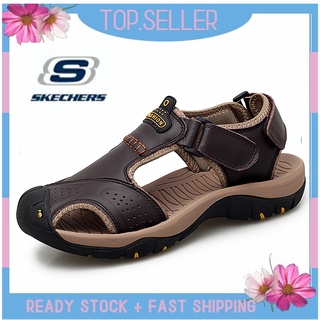 [พร้อมส่ง] Skechers_go Walk Arch Fit รองเท้าแตะ รองเท้าชายหาด กลางแจ้ง สไตล์เกาหลี สําหรับผู้ชาย 45 46 47 48